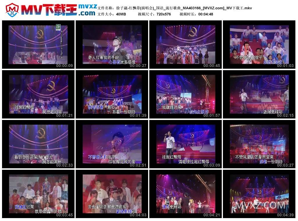 徐子崴-红飘带(演唱会)_国语_流行歌曲_MA403166